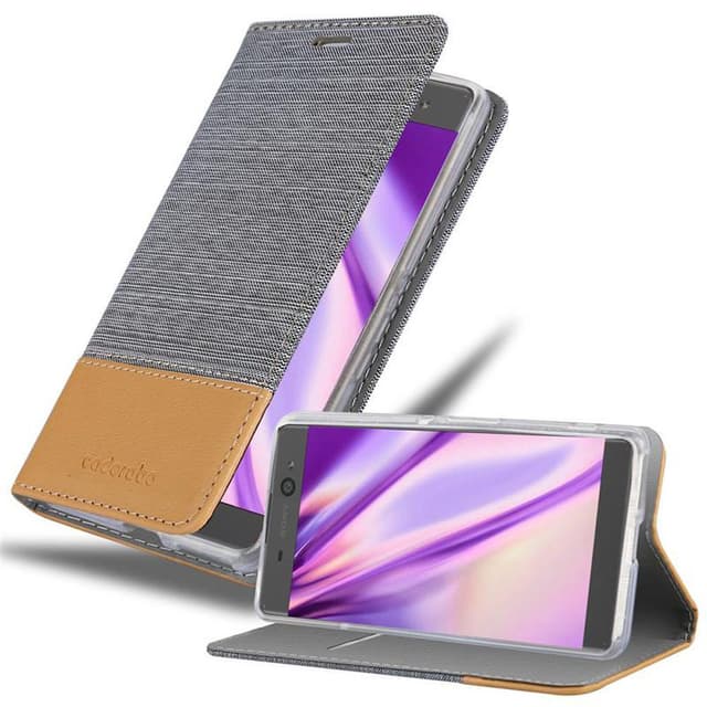Sony Xperia XA Plånboksfodral Skal (Grå)