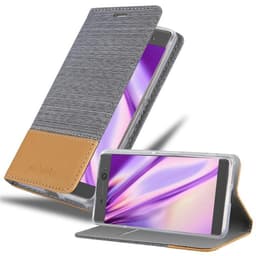 Sony Xperia XA Suojakuori Lompakkokotelo (harmaa)