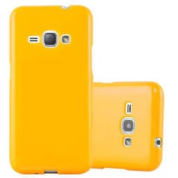 Samsung Galaxy J1 2015 Suojakuori Kotelo (Keltainen)