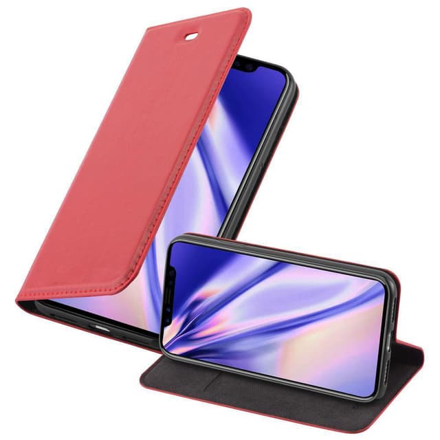 iPhone X / XS Suojakuori Lompakkokotelo (Punainen)