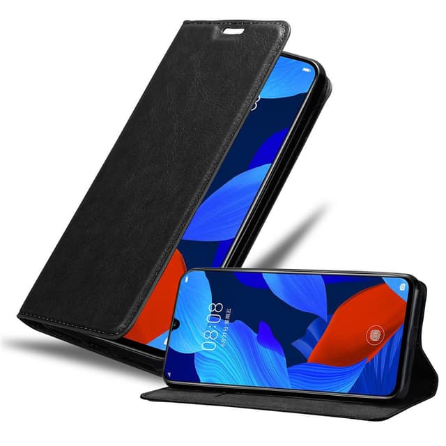 Huawei NOVA 5 / 5 PRO Suojakuori Lompakkokotelo (Musta)