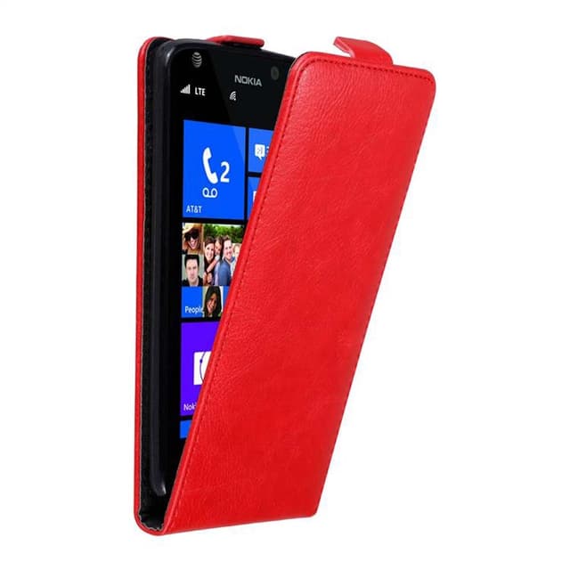 Nokia Lumia 925 deksel flip cover (rød)