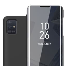 Suojakuori Samsung Galaxy A51 5G Lompakkokotelo (Musta)