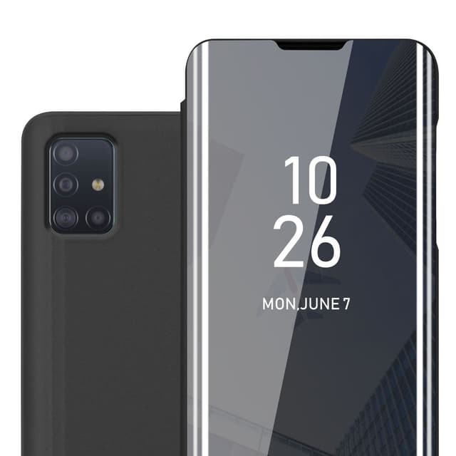 Suojakuori Samsung Galaxy A51 5G Lompakkokotelo (Musta)