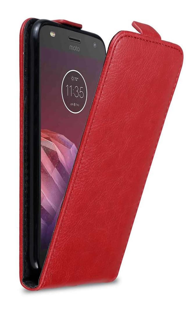Motorola MOTO Z2 PLAY / Z2 FORCE Flipfodral Skal (Röd)
