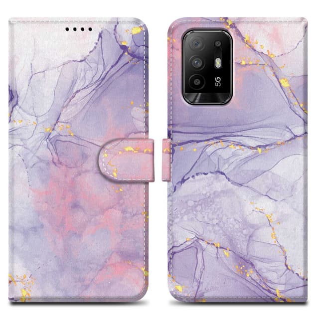 Oppo A94 5G Pungetui Cover Case (Lilla)