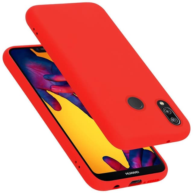Huawei P20 LITE 2018 / NOVA 3E Skal Fodral Case (Röd)