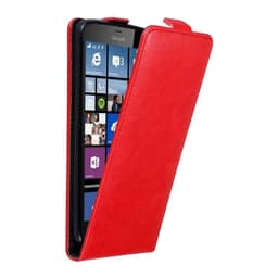 Nokia Lumia 640 XL Suojakuori Lompakkokotelo (Punainen)