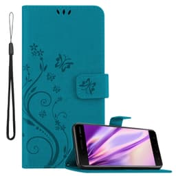 Nokia 6.1 Suojakuori Lompakkokotelo (Sininen)