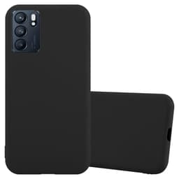 Oppo Reno6 5G Suojakuori Kotelo Case Cover (Musta)
