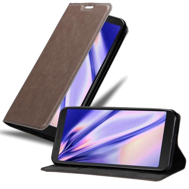 Alcatel 3C Suojakuori Lompakkokotelo (Ruskea)