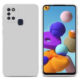 Samsung Galaxy A21s Deksel cover case (hvit)