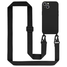 Suojakuori iPhone 14 PLUS Kotelo Ketju (Musta)