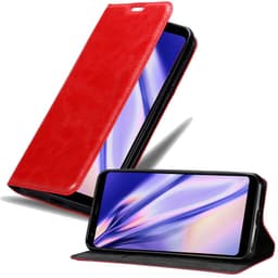 LG Q STYLUS Suojakuori Lompakkokotelo (Punainen)