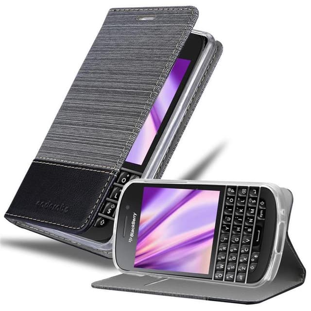Blackberry Q10 Suojakuori Lompakkokotelo (harmaa)