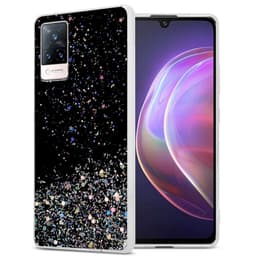 Vivo V21 4G / 5G Suojakuori Suojakotelo (Musta)