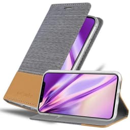 iPhone X / XS Suojakuori Lompakkokotelo (harmaa)
