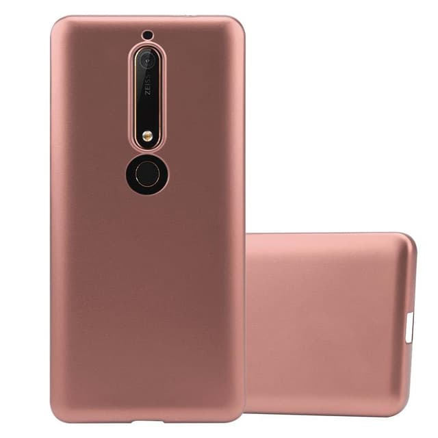 Nokia 6.1 Cover Etui Case (Lyserød)