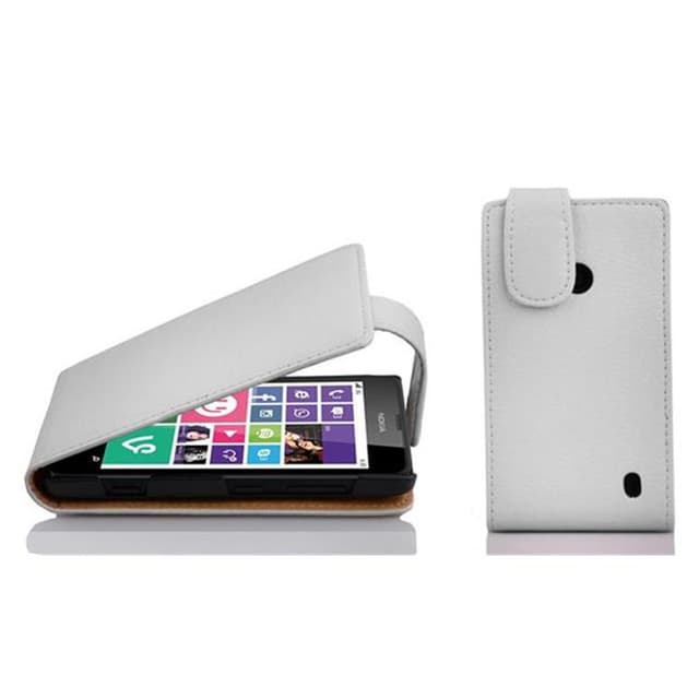 Nokia Lumia 630 / 635 Flipfodral Skal (Vit)