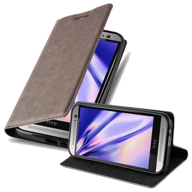 HTC ONE M8 Skal Fodral Case (Brun)
