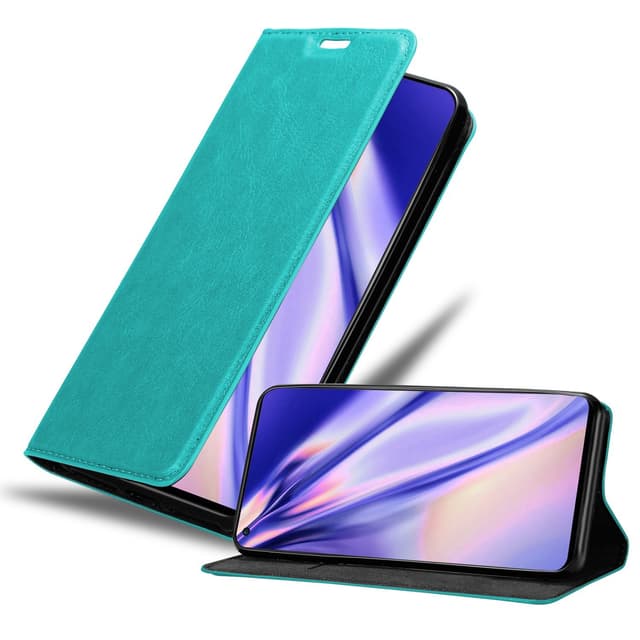 OnePlus 9RT 5G Suojakuori Lompakkokotelo (Turkoosi)