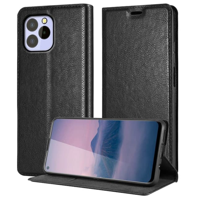 Oukitel C21 PRO Suojakuori Lompakkokotelo (Musta)