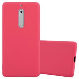 Nokia 5 2017 deksel tpu case cover (rød)