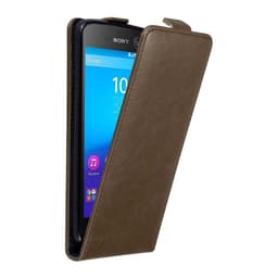 Sony Xperia M5 Flipfodral Skal (Brun)