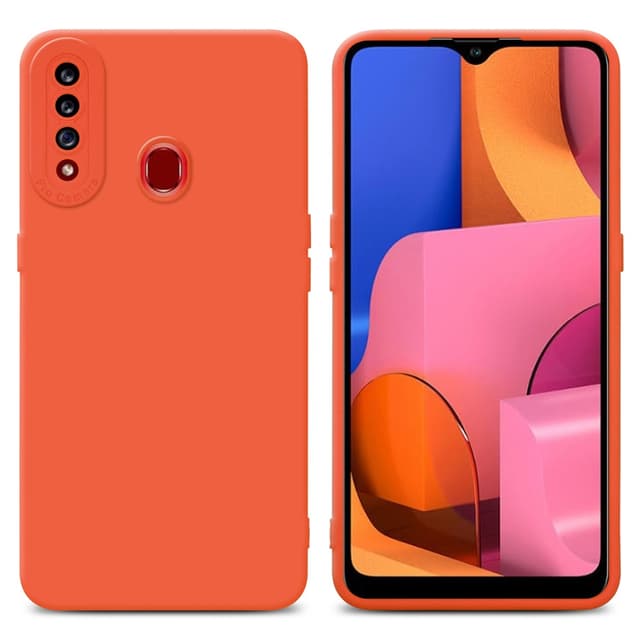 Samsung Galaxy A20s Skal Fodral Case (Orange)