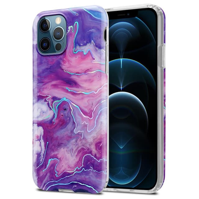 iPhone 12 PRO MAX Plånboksfodral Skal (Lila)