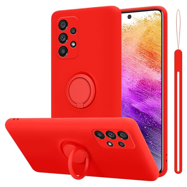 Skal Samsung Galaxy A73 5G Fodral Case (Röd)