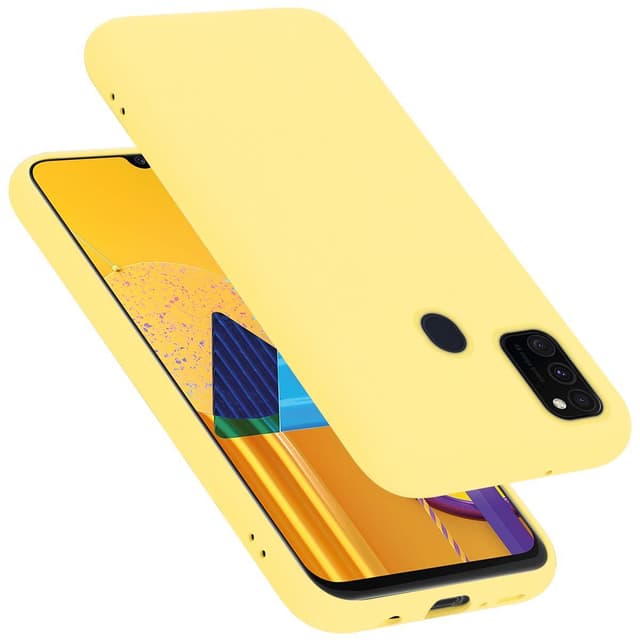 Samsung Galaxy M21 / M30s Suojakuori Kotelo (Keltainen)