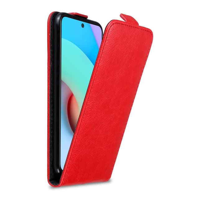 Xiaomi RedMi 10 Flipfodral Skal (Röd)