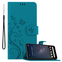Google PIXEL 4A 5G Suojakuori Lompakkokotelo (Sininen)
