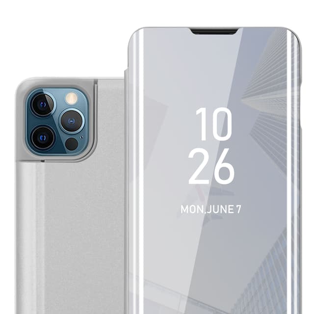 iPhone 13 Plånboksfodral Skal (Silver)