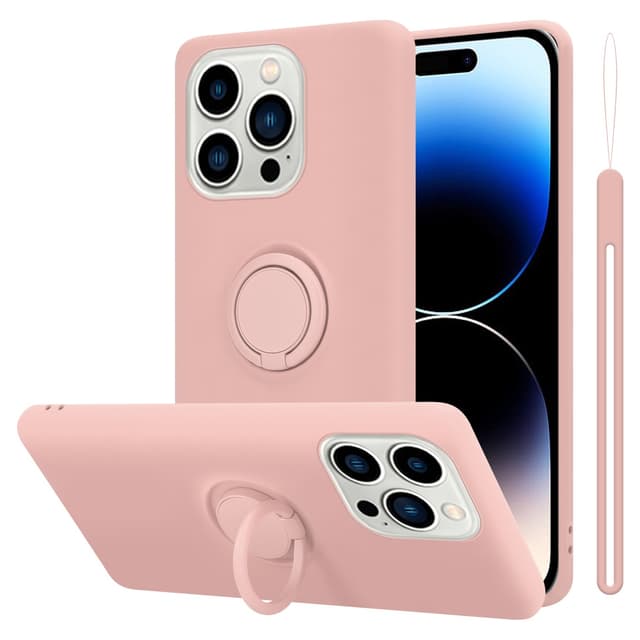 iPhone 14 PRO Cover Etui Case (Lyserød)
