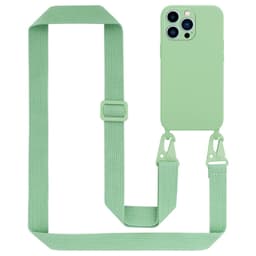 Deksel iPhone 13 PRO MAX med Halskjede (grønn)