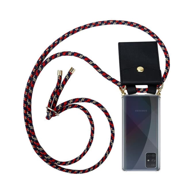 Samsung Galaxy A71 4G Skal Fodral Kedja (Blå)