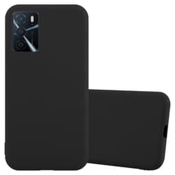 Oppo A16s / A54s Suojakuori Kotelo Case Cover (Musta)