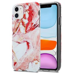 iPhone 11 Suojakuori Lompakkokotelo (Vaaleanpunainen)