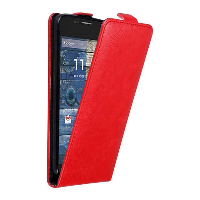Motorola MOTO G2 Suojakuori Lompakkokotelo (Punainen)
