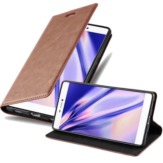 Huawei P8 Cover Etui Case (Brun)