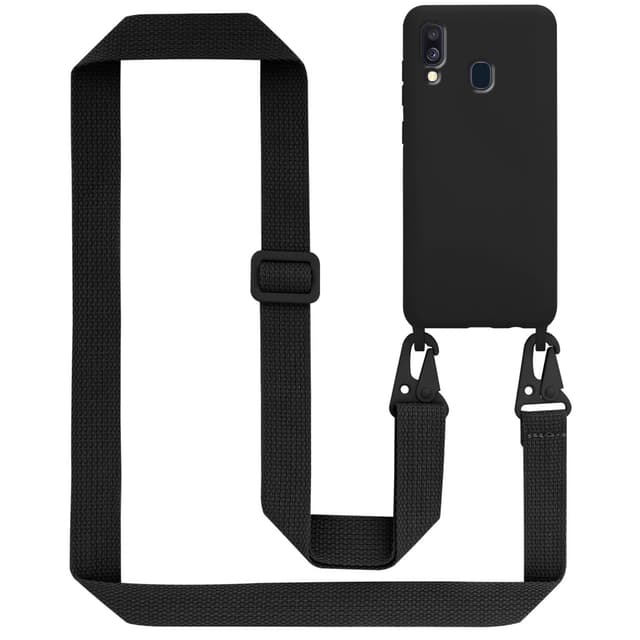 Samsung Galaxy A40 Etui Cover Kæde (Sort)