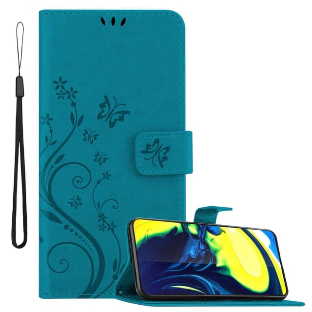 Samsung Galaxy A80 / A90 4G Pungetui Cover Case (Blå)