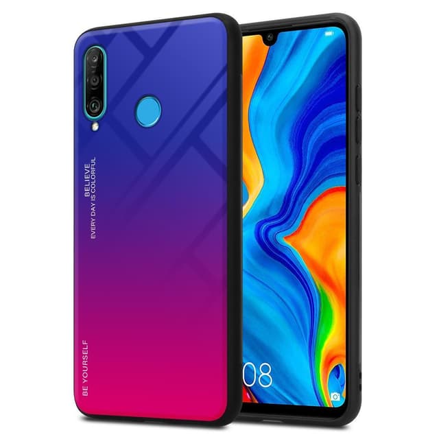 Huawei P30 LITE Skal Fodral Case (Svart)