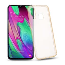 Samsung Galaxy A40 Skal Fodral Case (Guld)