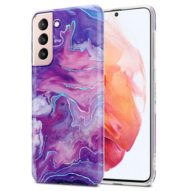 Samsung Galaxy S21 5G Plånboksfodral Skal (Lila)