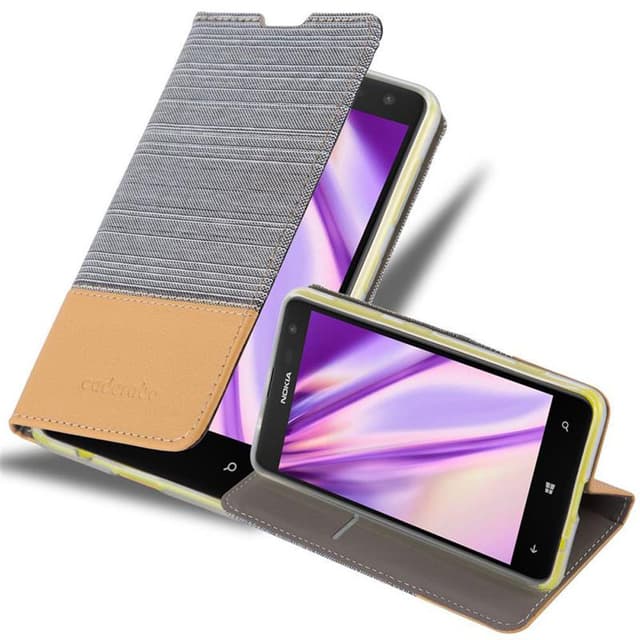 Nokia Lumia 625 lommebokdeksel etui (grå)