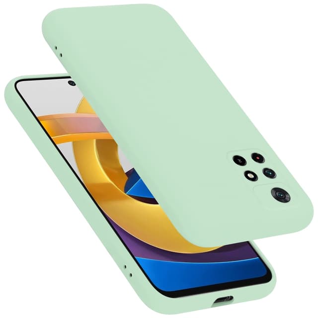 Xiaomi POCO M4 PRO 5G silikondeksel case (grønn)