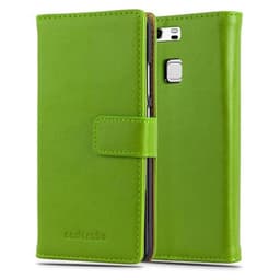 Huawei P9 Plånboksfodral Skal (Grön)